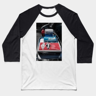 Retro Hotdog Box Baseball T-Shirt